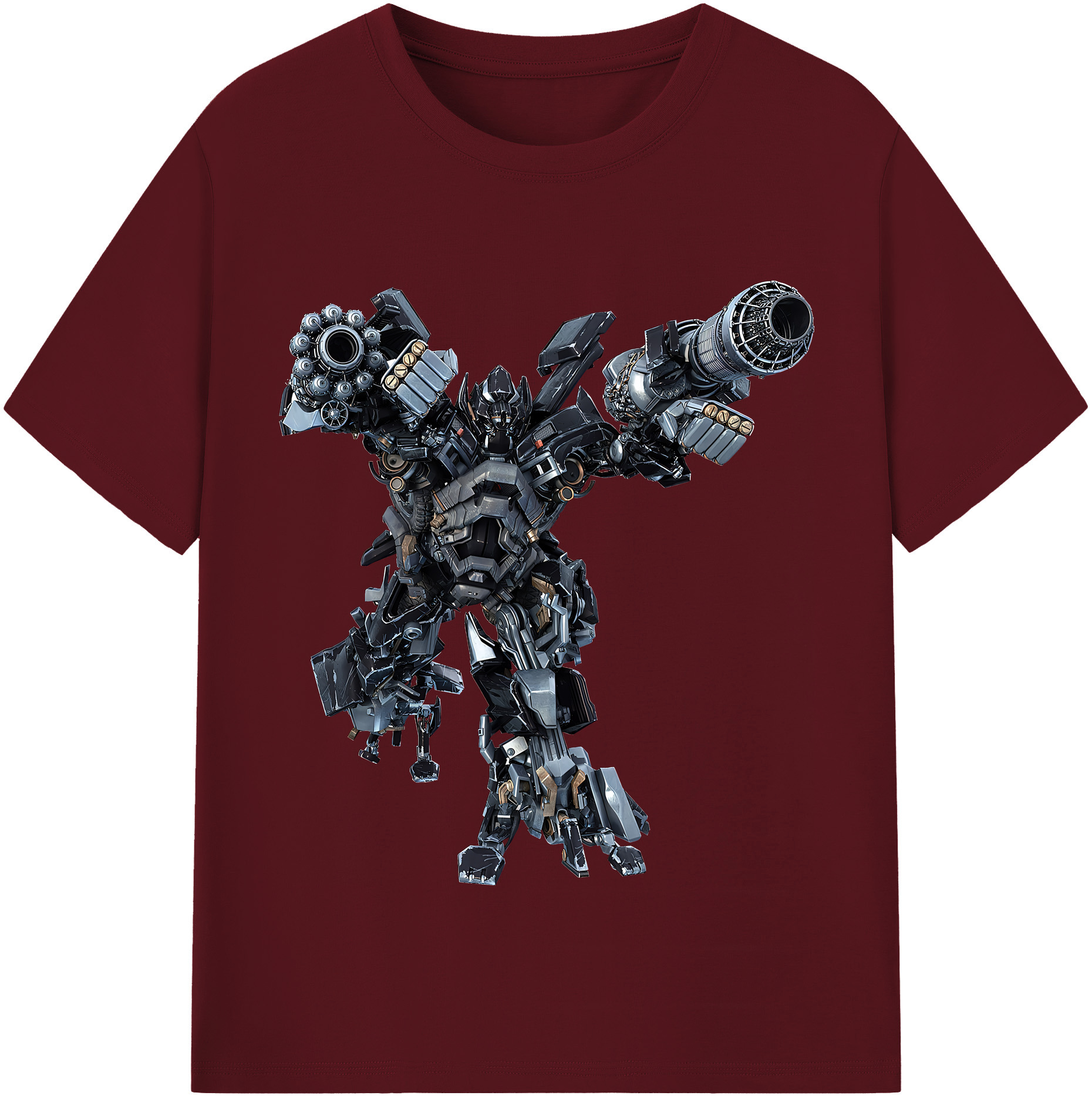 （画像用） Transformers トランスフォーマー 綿100％半袖Tシャツ（フロントプリント）